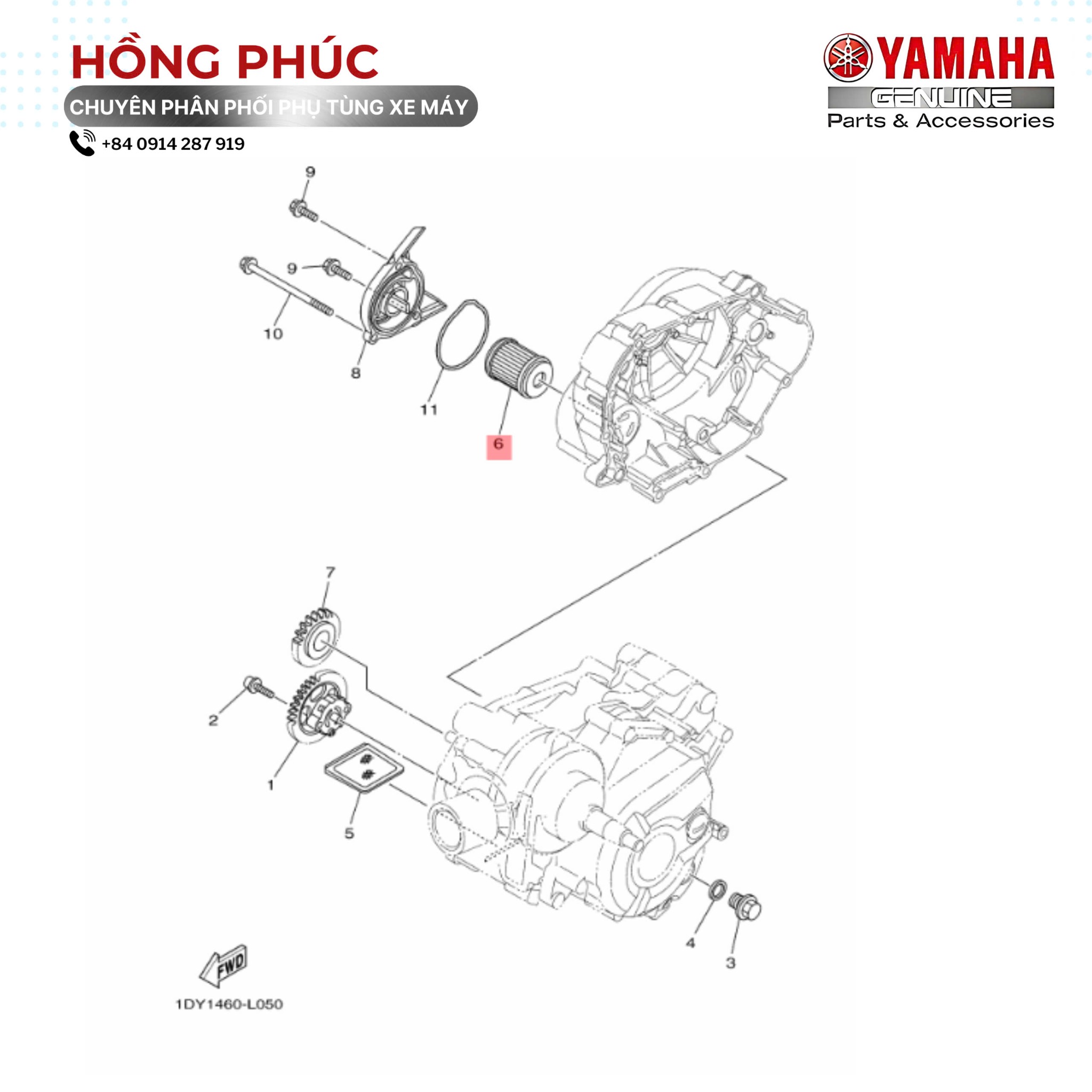 Bộ Lọc Dầu - Dòng Xe: Jupiter, Jupiter Fi, Sirius Fi, Taurus, Exciter 135, Exciter 150, Exciter 155 - Mã HH: 5YPE34400000 - ảnh thu nhỏ 2