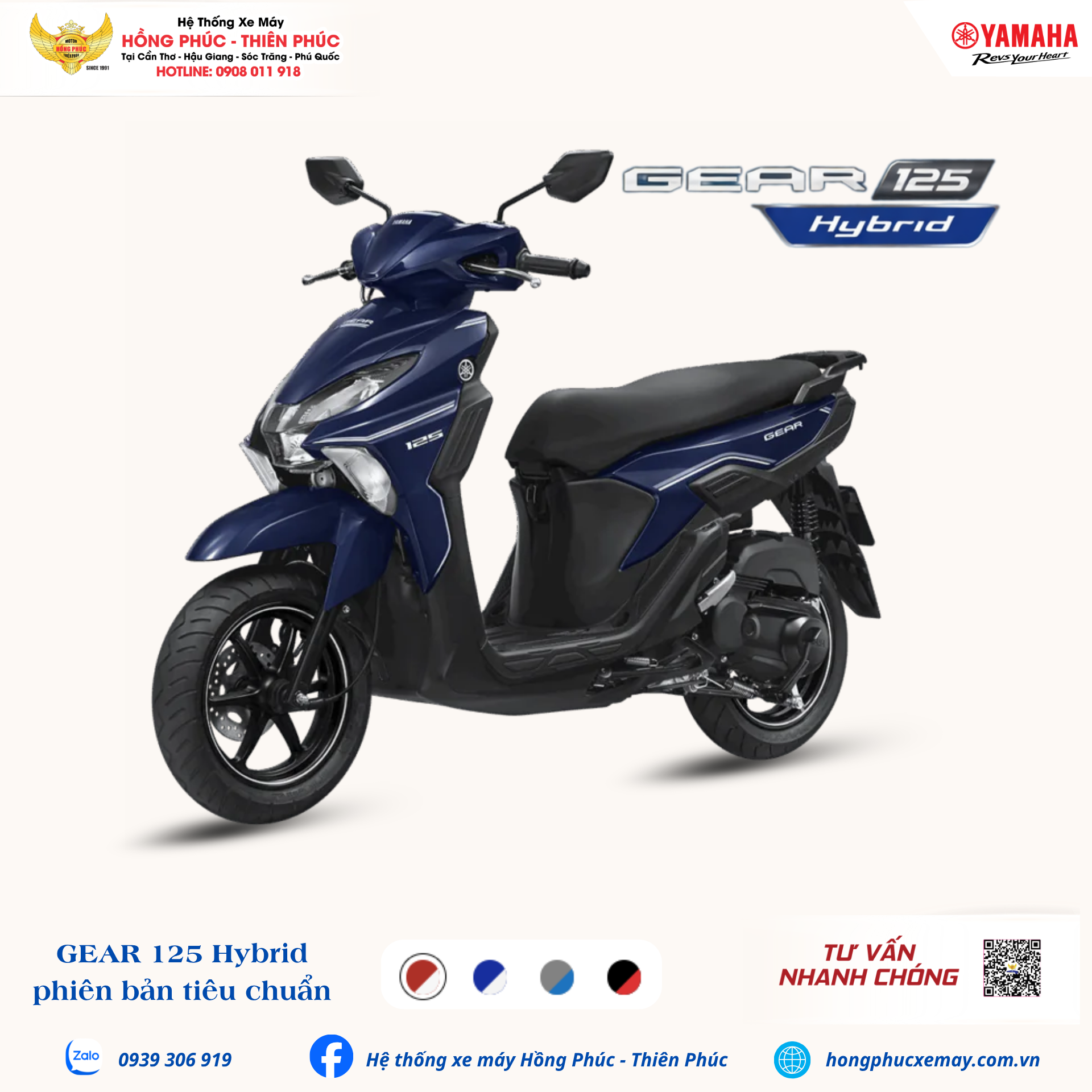 YAMAHA GEAR 125 HYBRID PB TIÊU CHUẨN - ảnh thu nhỏ 2