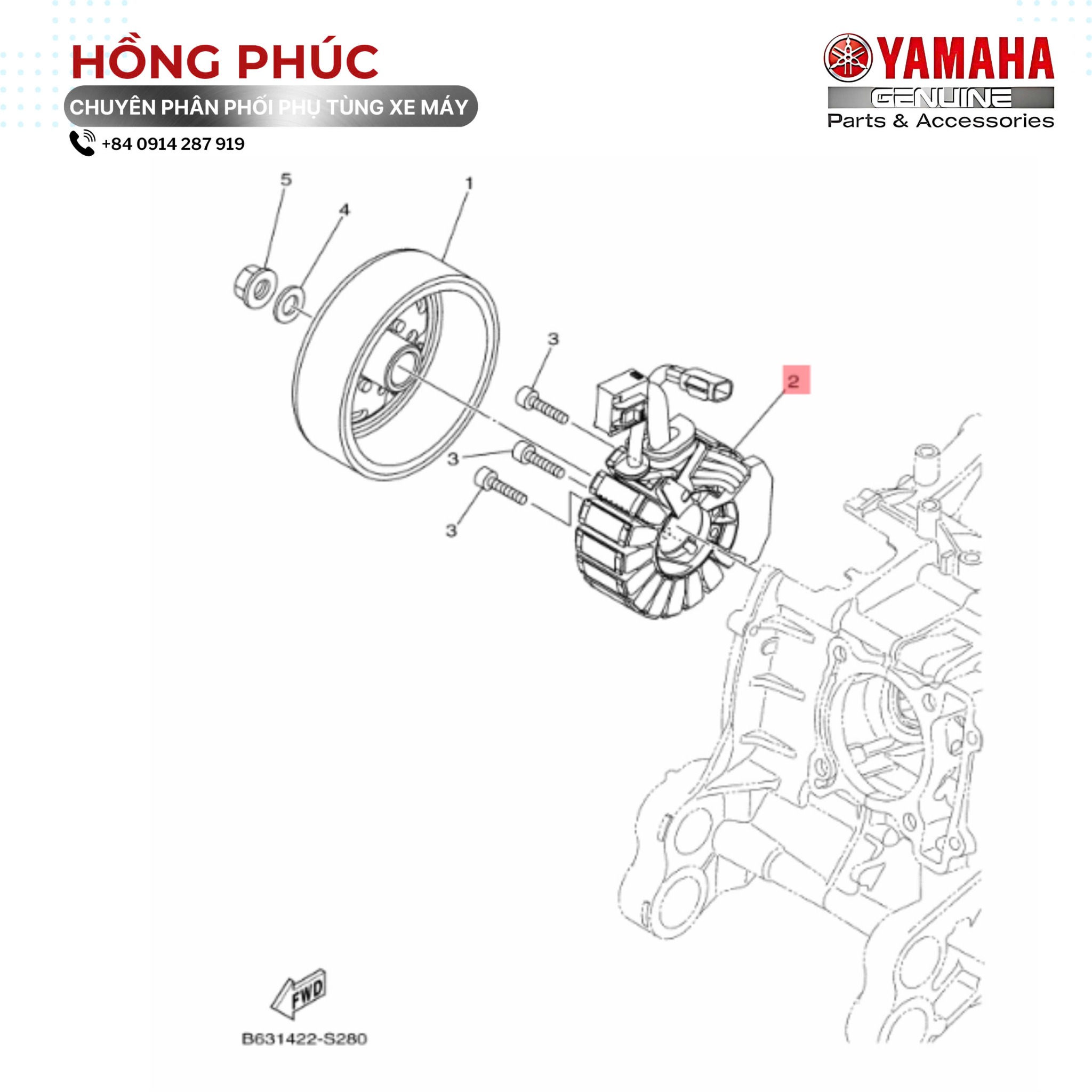 Cụm Khởi Động - Dòng Xe: NVX - Mã HH: B63WB0440000 - ảnh thu nhỏ 2