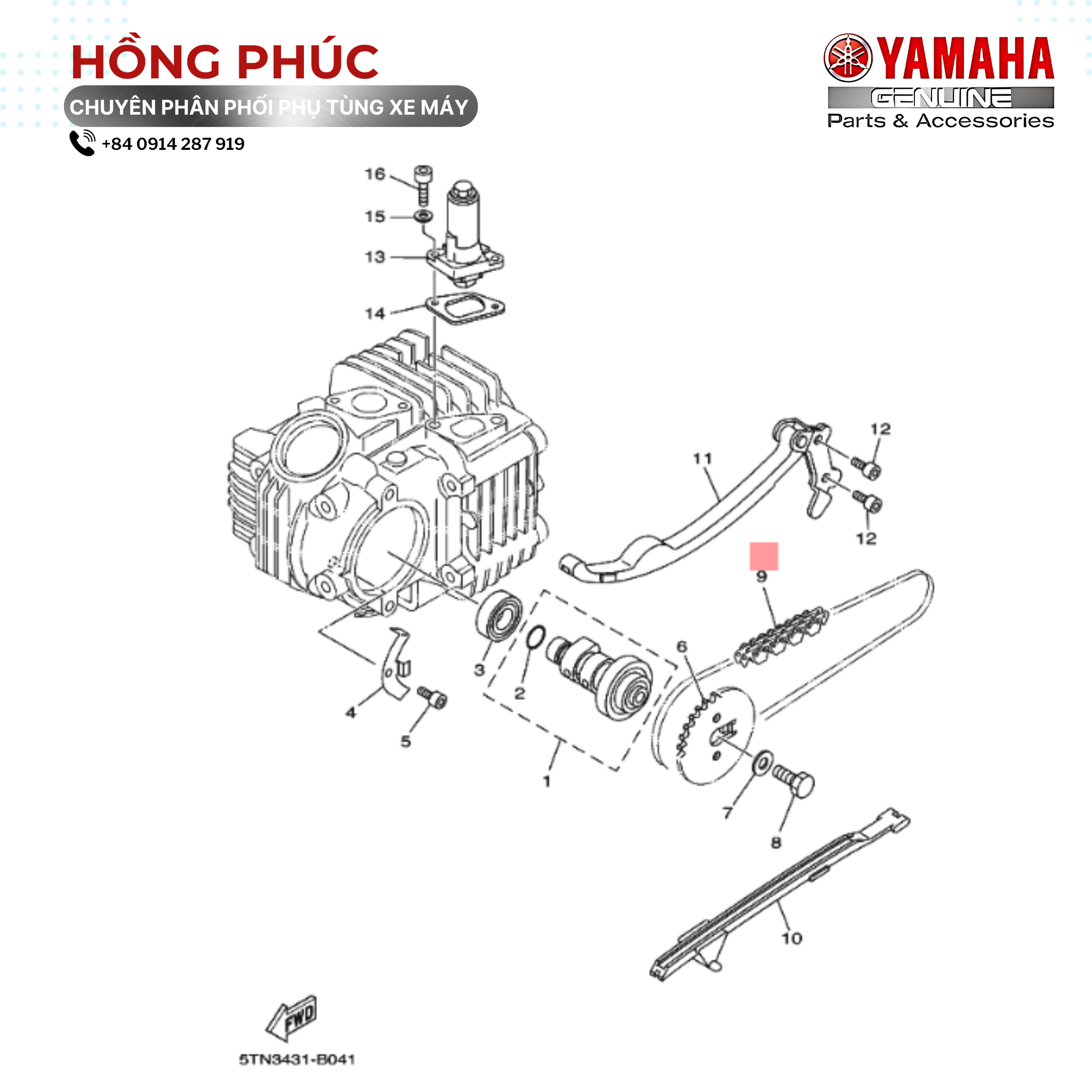 Xích Cam - Dòng Xe: Jupiter, Sirius - Mã HH: 94568A708600 - ảnh thu nhỏ 2