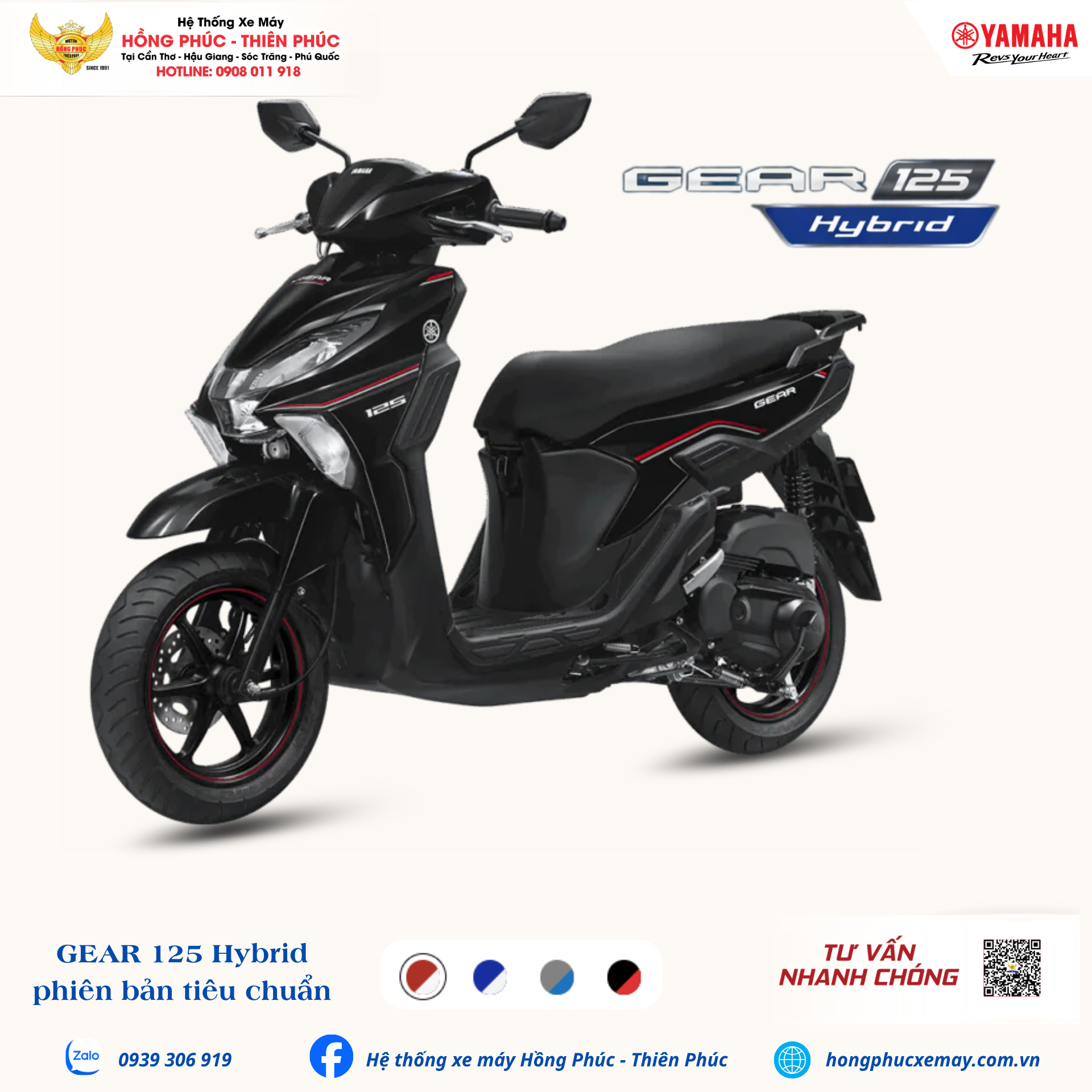 YAMAHA GEAR 125 HYBRID PB TIÊU CHUẨN - ảnh thu nhỏ 4